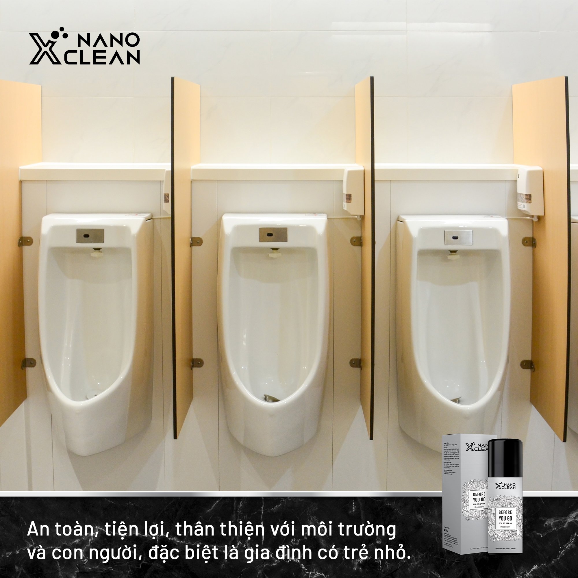 CHAI XỊT DIỆT KHUẨN KHỬ MÙI TOILET NHÀ VỆ SINH-NANO XCLEAN FOR TOILET SPRAY 40ML-NANO BẠC AHT CORP