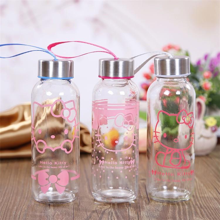 BÌNH THỦY TINH 300ML KITTY KITTY HOUSE