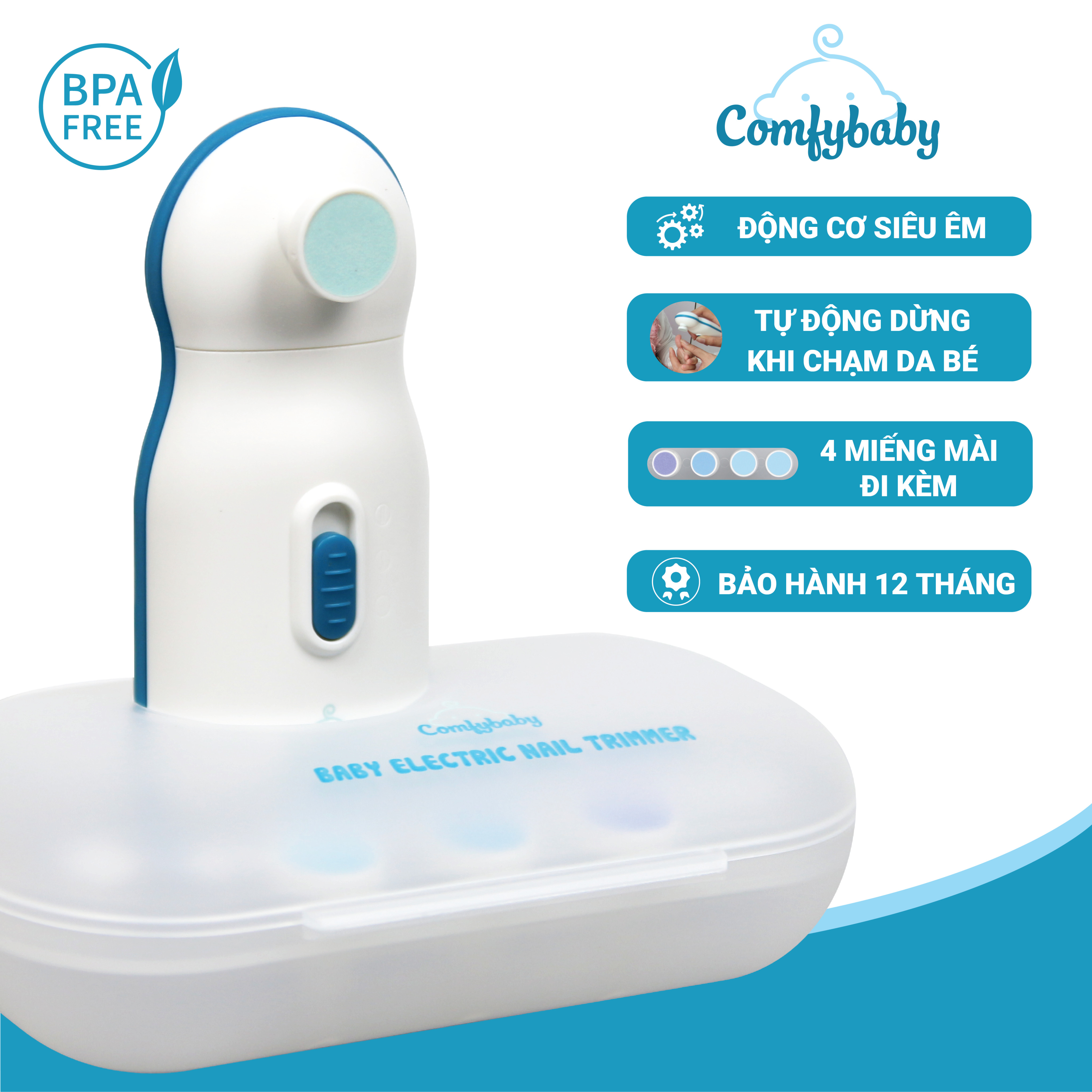 Máy dũa móng tay tự động cho trẻ Comfybaby