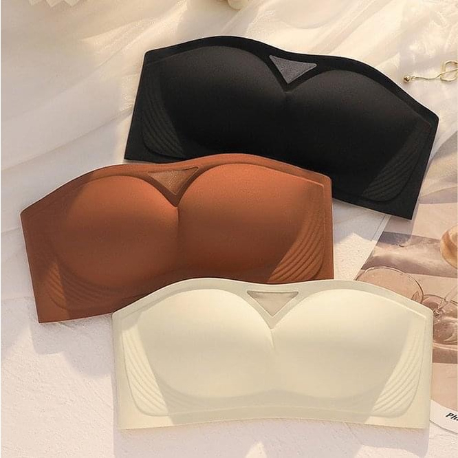 M204. Áo cúp ngực không dây chống tụt, áo lót su không dây nâng ngực siêu hot