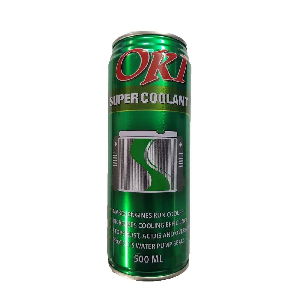 COMBO 4 Nước làm mát xe ô tô xe máy OKI CHÍNH HÃNG Nước làm mát xe máy màu xanh OKI Super Coolant 500ml