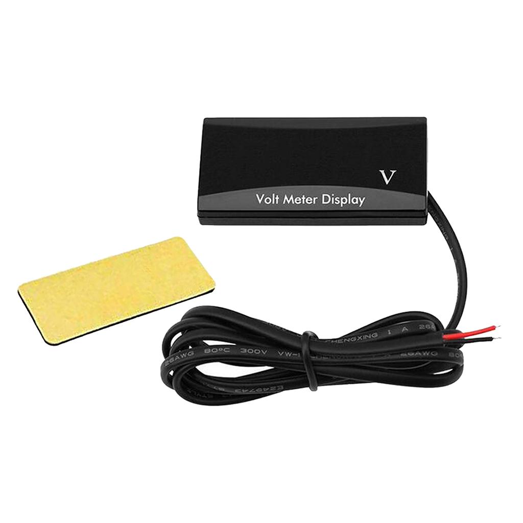 DC 12V LED Panel Digital Voltage Volt Meter Display Voltmeter For Motorcycle Car