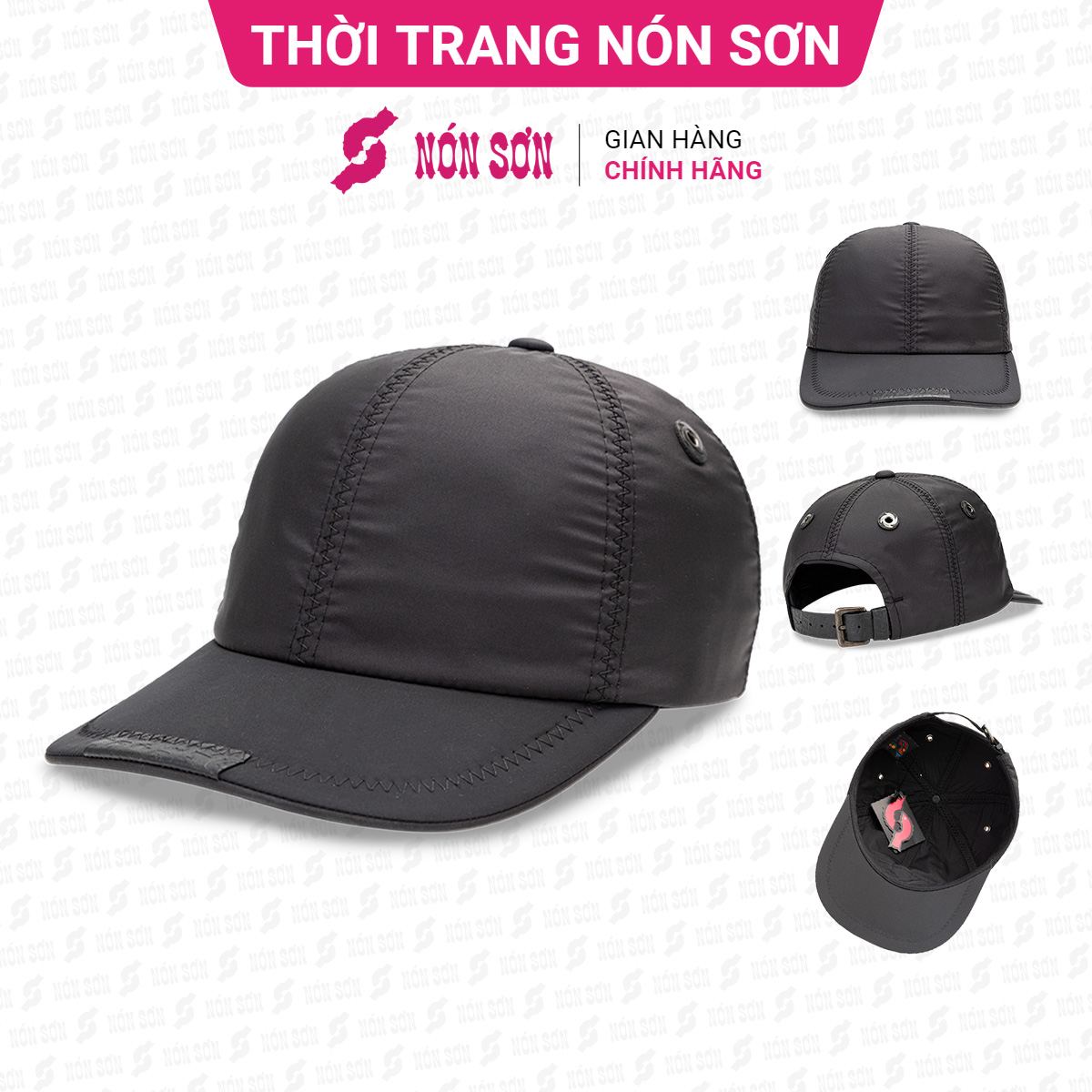 Mũ kết lưỡi trai nam nữ thời trang NÓN SƠN-MC001A-ĐN1