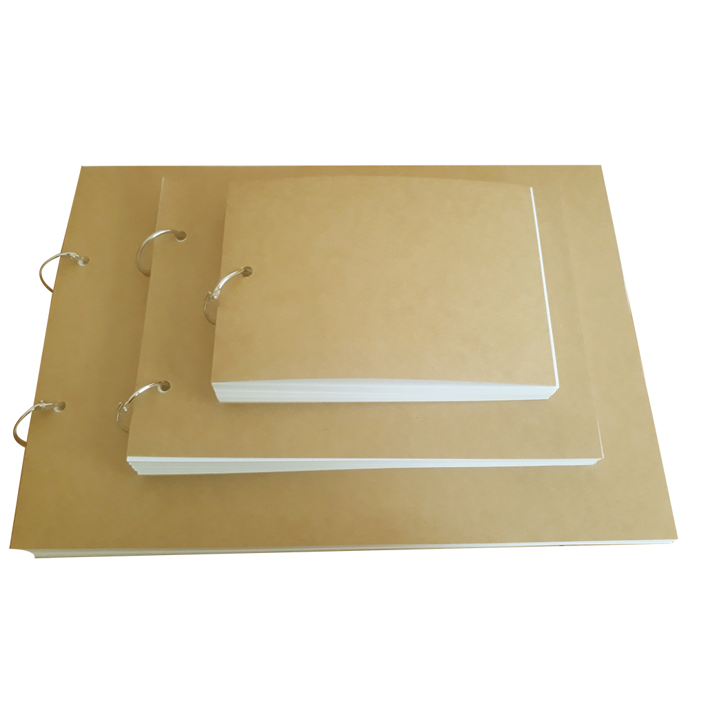 Sổ Vẽ Màu Nước Marker Touchliit 50 tờ định lượng 250 gsm khổ A6/A5/A4 Gắn Khoen Tháo lắp dễ dàng