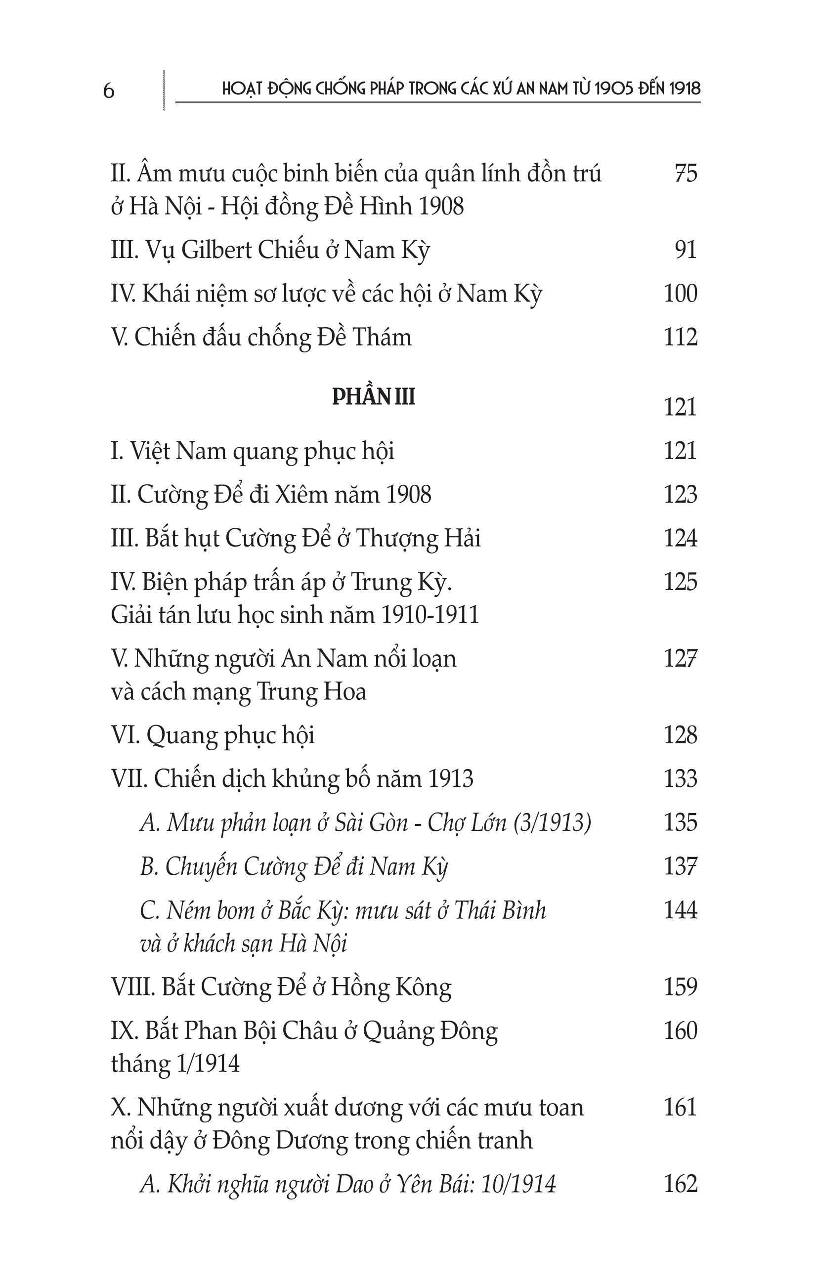 Hoạt Động Chống Pháp Trong Các Xứ An Nam Từ 1905 Đến 1918