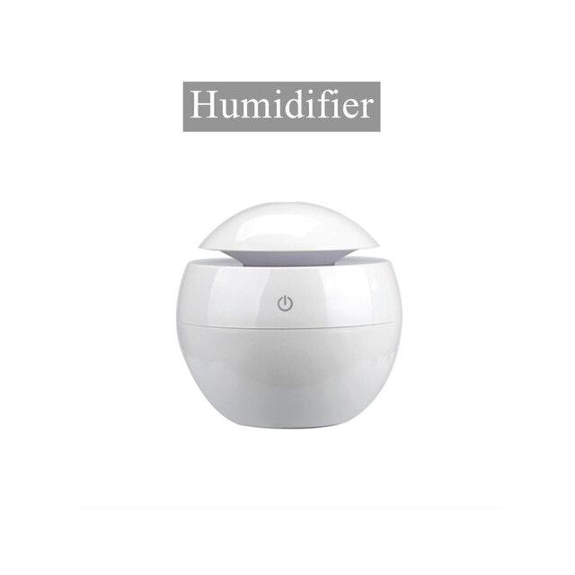 130ml USB Aroma Essential Oil Diffuser Ultrasonic Mist Humidifier Air Purifier 7 Color Change LED Night Light for Office Home
