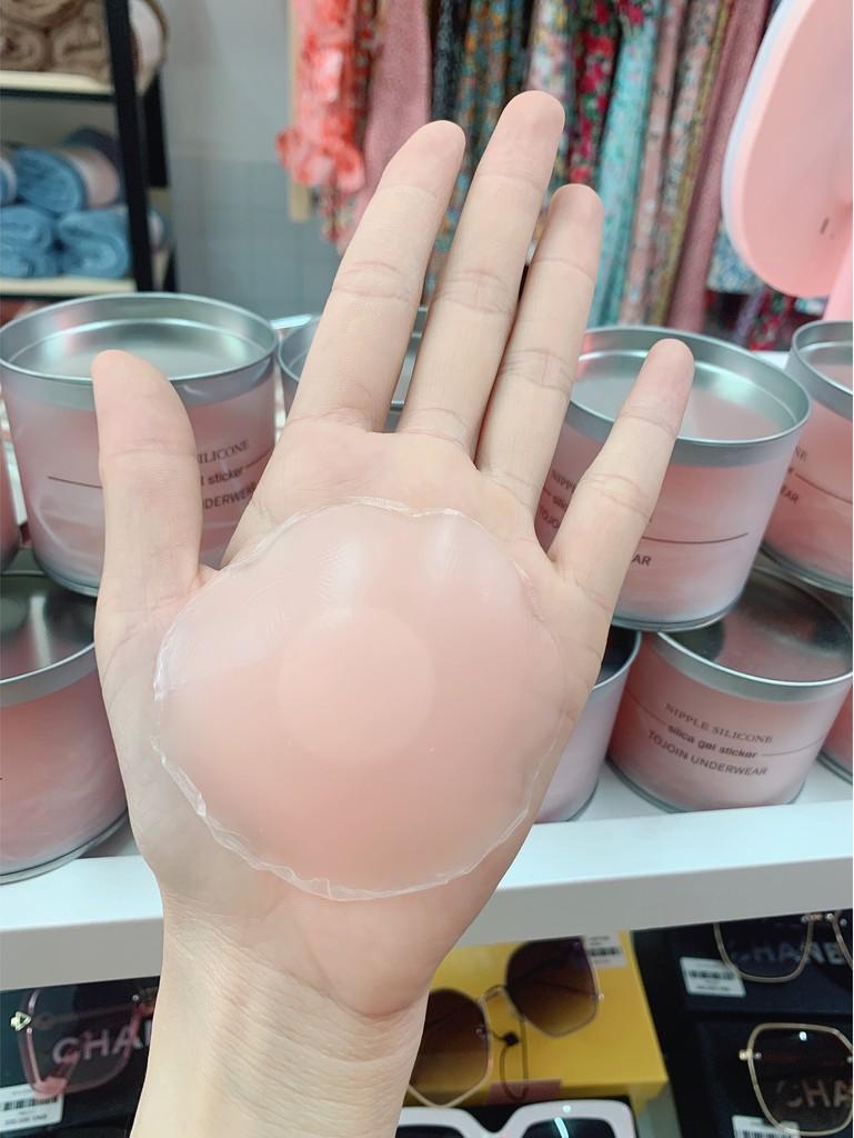 Hộp 10 miếng dán ngực silicon siêu xinh dòng cao cấp dán nhũ hoa - ti - áo ngực