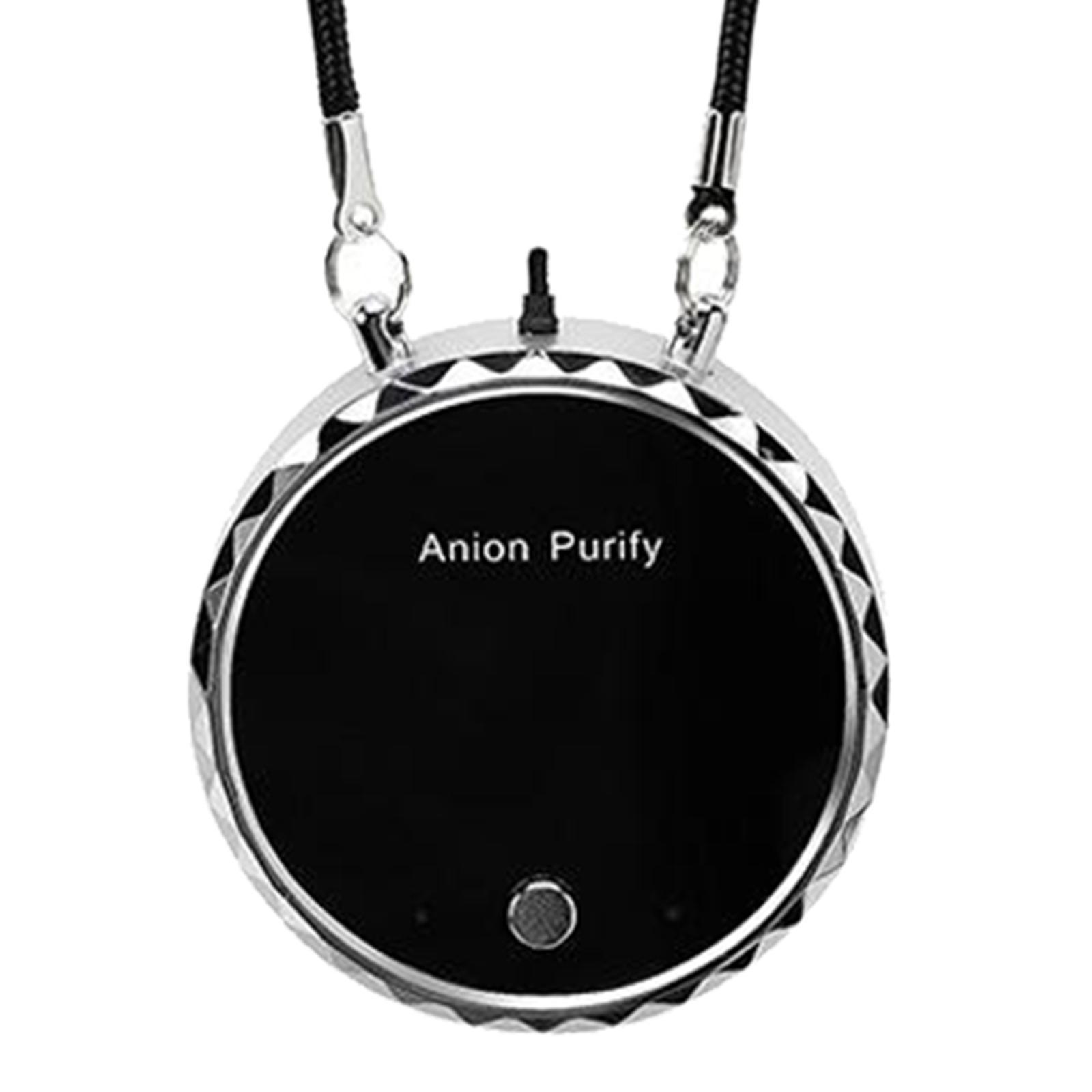 USB Portable Wearable Air Purifier Personal Mini Air Necklace Freshener