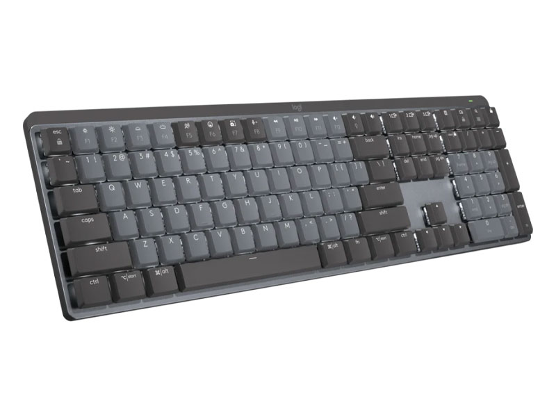 Bàn phím cơ không dây Logitech MX Mechanical Tactile Wireless/Bluetooth màu đen (Graphite) - Hàng Chính Hãng - Bảo Hành 12 Tháng
