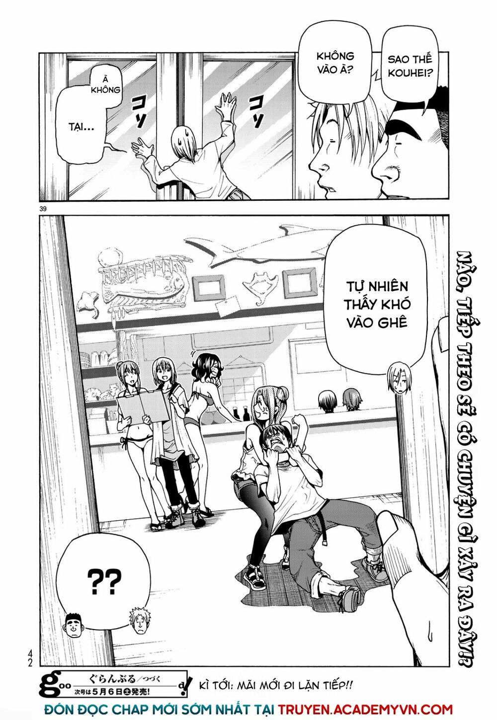 cô gái thích lặn - grand blue chapter 34 38