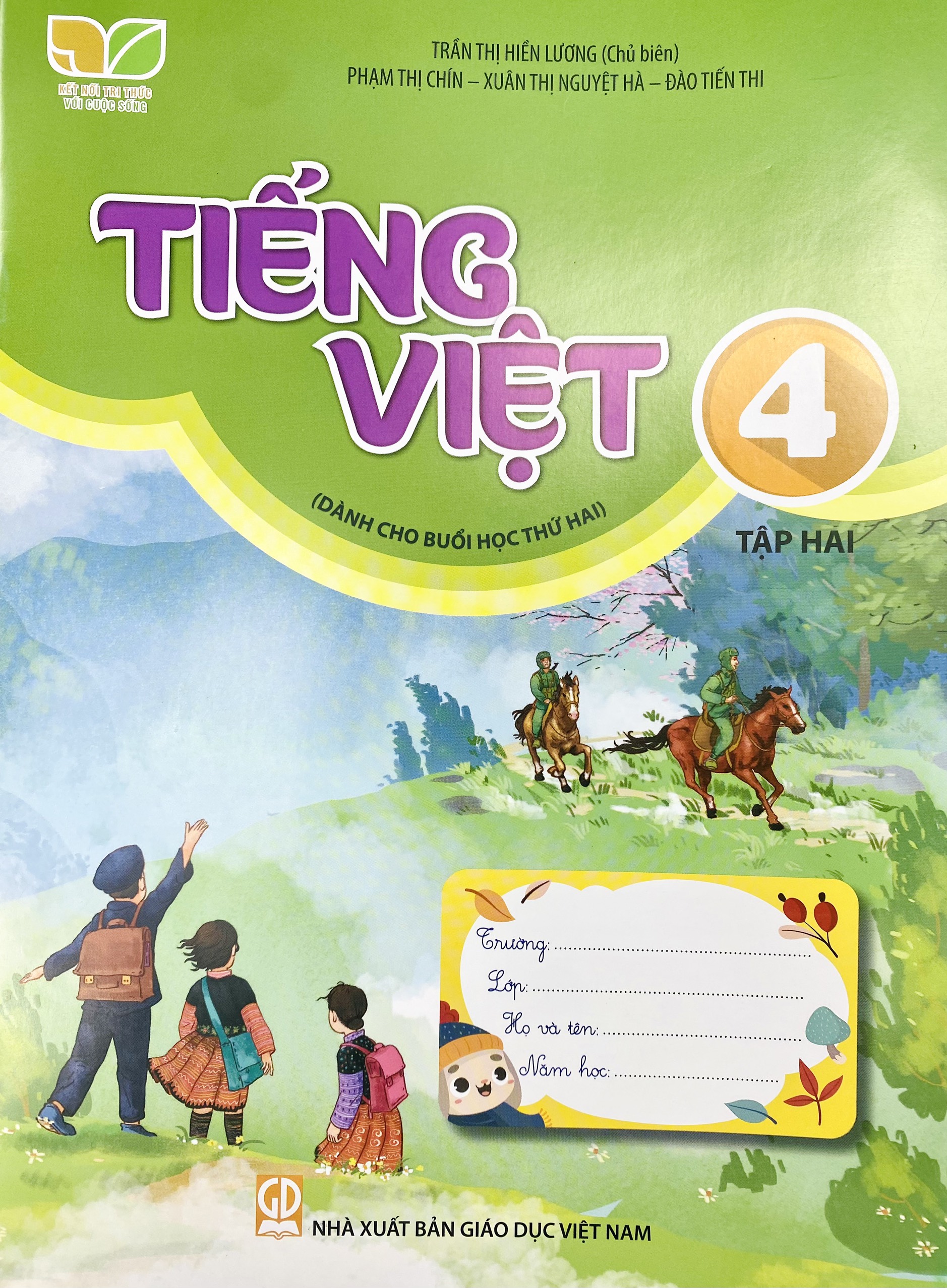 Combo 2 cuốn Tiếng việt lớp 4 tập 1+2 Dành cho buổi học thứ 2 (Kết nối tri thức với cuộc sống)