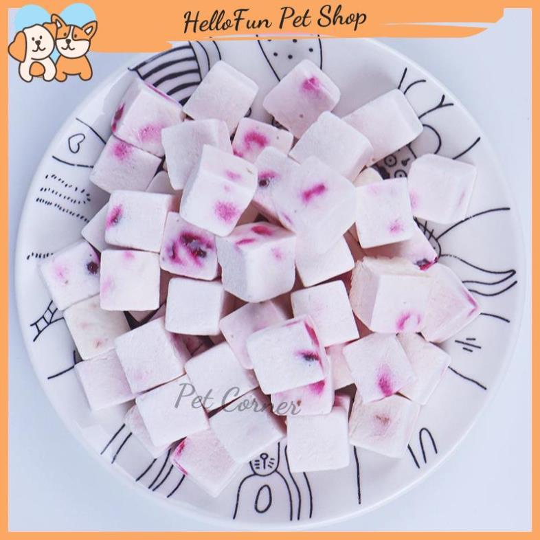 Sữa chua sấy lạnh giàu dinh dưỡng cho thú cưng, sữa chua sấy khô cho chó mèo và chuột hamster