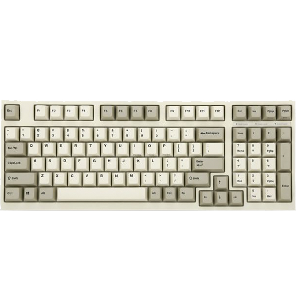 Bàn Phím Cơ Leopold FC980M PD White Grey - Hàng Chính Hãng