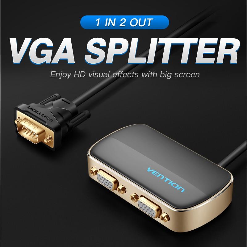 Switch Bộ chia VGA 1 vào 2 ra Vention DBABF - BEN Hàng chính hãng