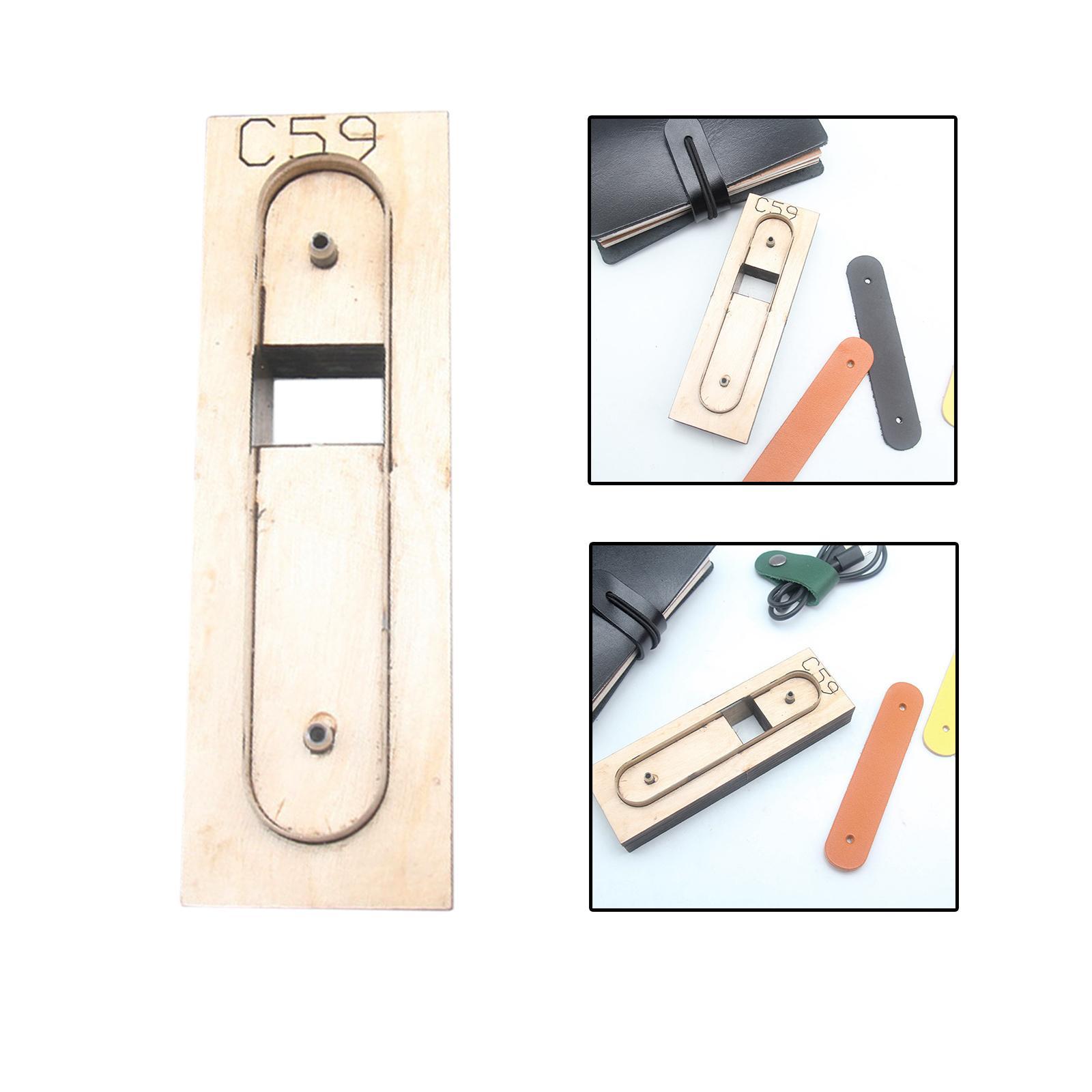 Wood Leather Cutting Die Leather Cutter Steel DIY Earphone Data Cable Organizer Leather Crafts Template Cutting Dies Supplies DIY Gift