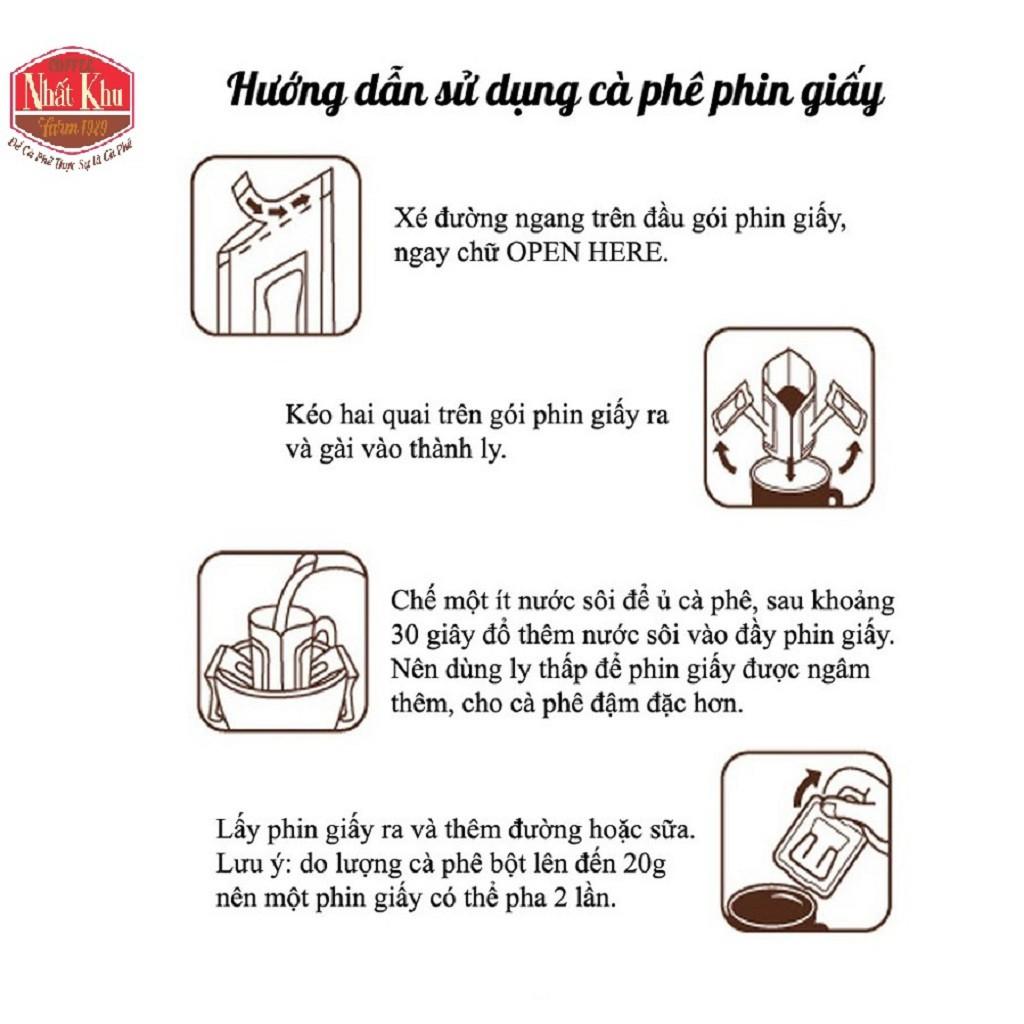 100 phin giấy cà phê Nhất Khu