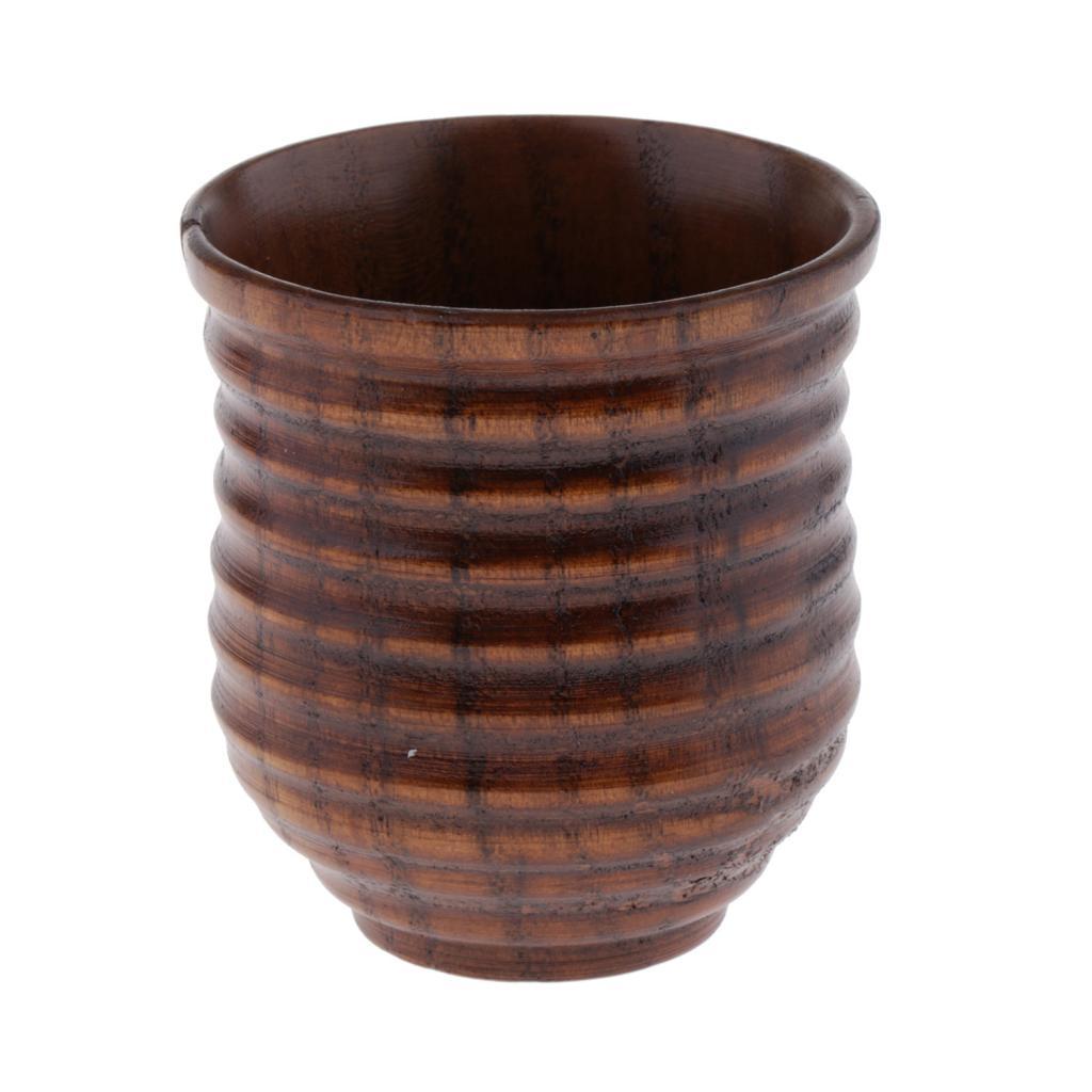 Japanese Style Creative Wooden Tea Cups For Cold and Hot Drinks Coffee Tea