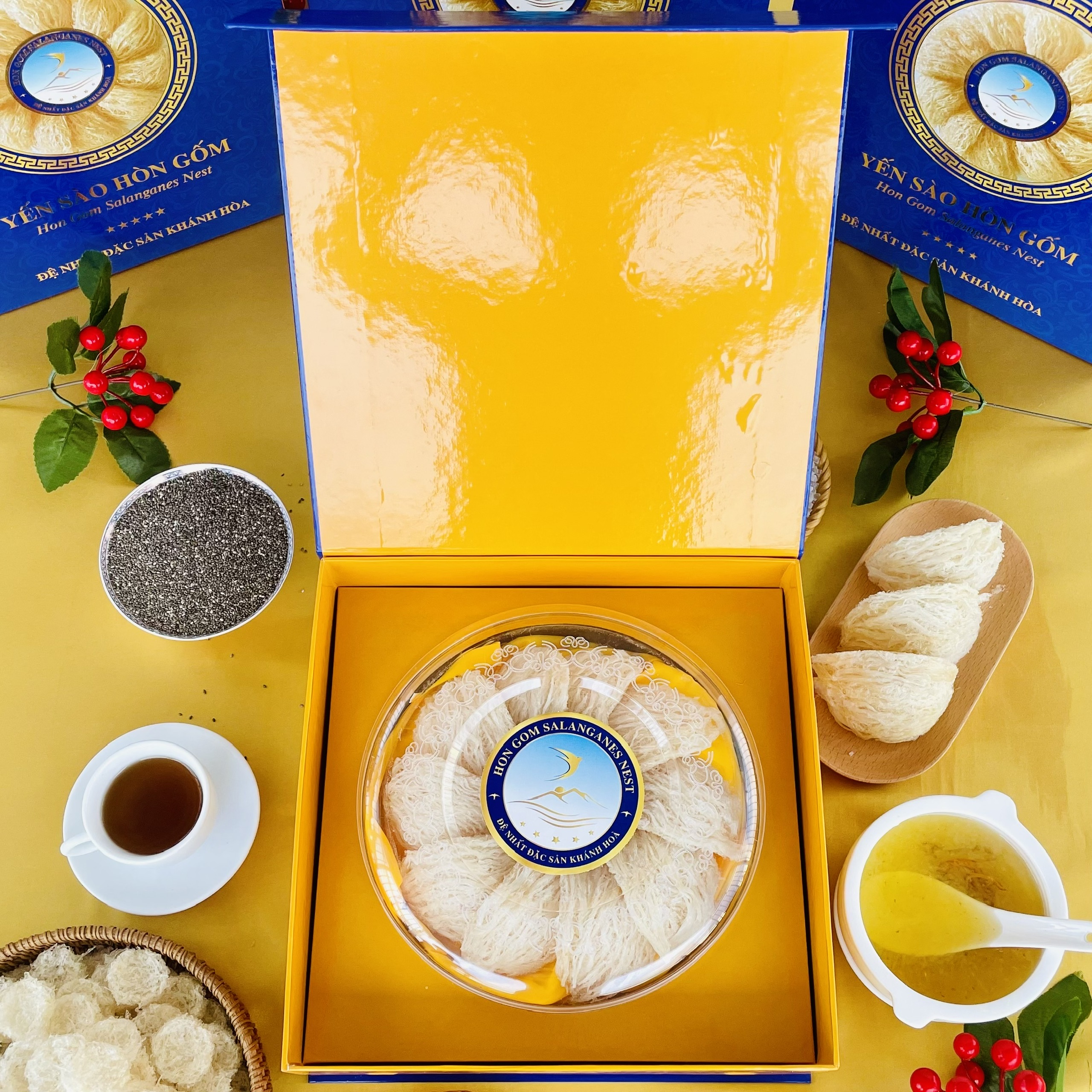 Yến Sào Tinh Chế Cao Cấp V2 - Yến Sào Hòn Gốm Chính Hiệu Khánh Hoà - HG SANLANGANES NEST