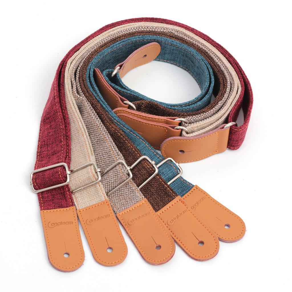 Adjustable Ukulele Strap Belt with PU Leather Ends for  Guitar -
