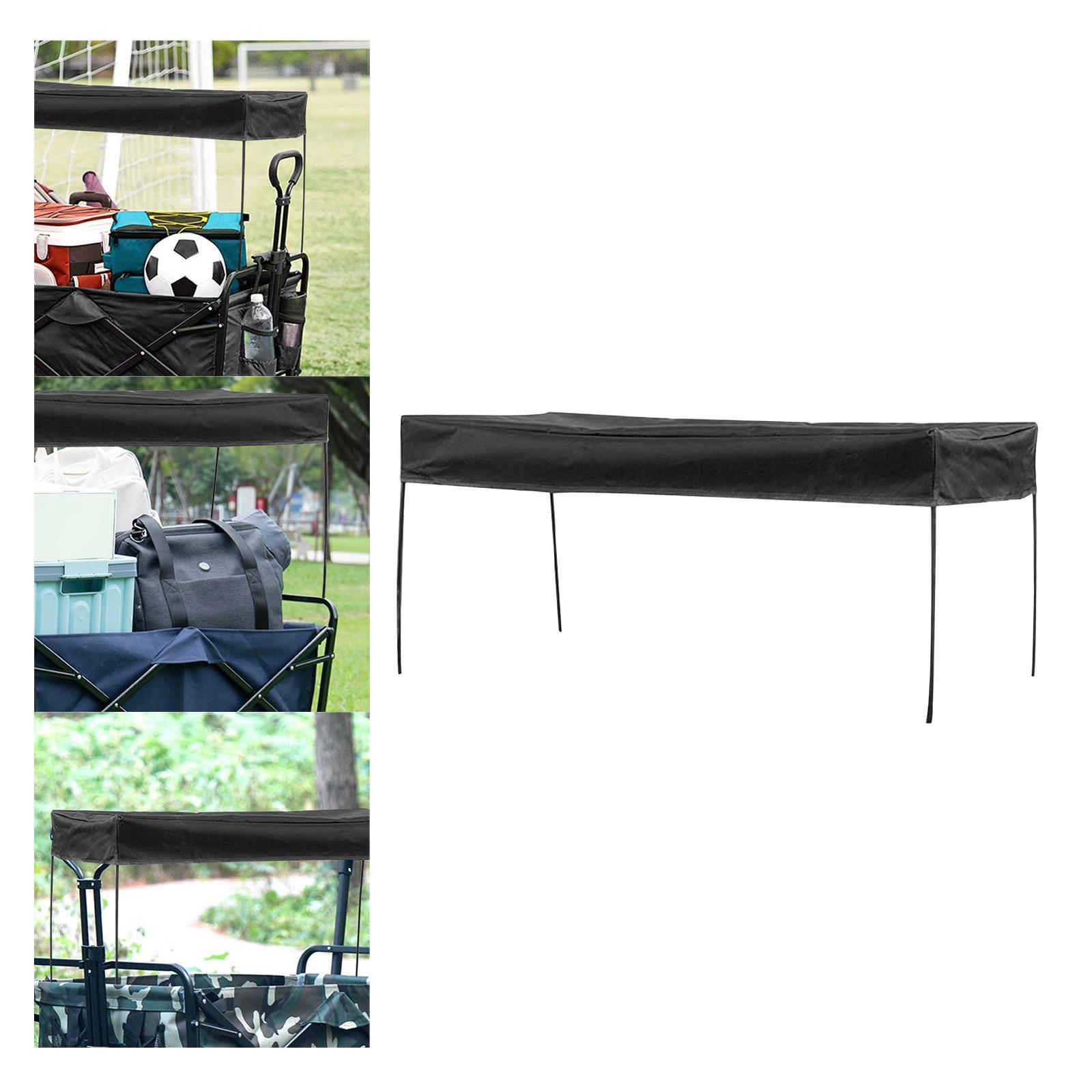 Wagon Canopy Transport Trailer Garden Camping Cart Sunshade