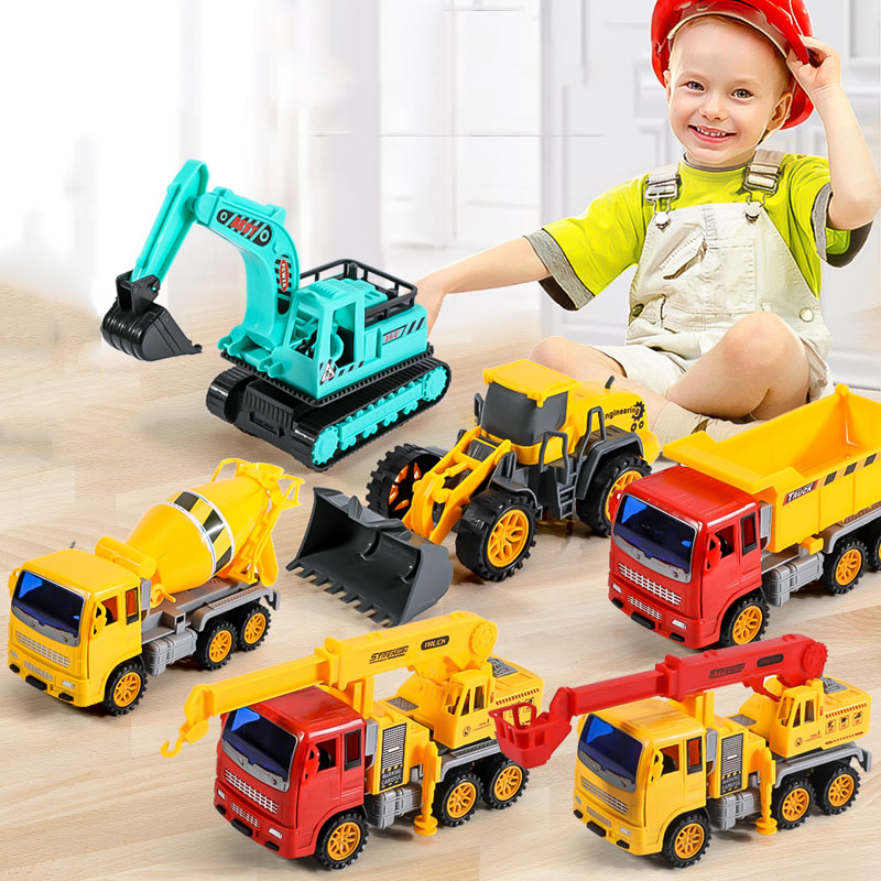 Bộ 6 Xe Mô Hình Công Trình Xây Dựng Cỡ Lớn Giúp Bé Khám Phá Và Rèn Luyện Khả Năng Tư Duy Sáng Tạo-Đồ Chơi Mô Hình