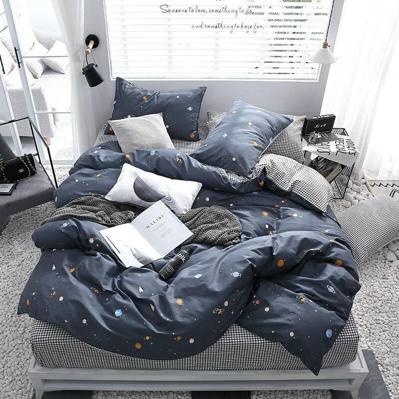 Bộ SET Ga Giường Và Vỏ Gối Cotton Korea ADU79 Bedding Đủ Kích Thước Trải Nệm 1m4, 1m6, 1m8 Chưa Gồm Chăn