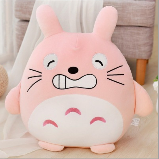 Gối mền TOTORO 3in1 mặt biểu cảm vui nhộn Vải nỉ nhung cực mịn, bộ chăn gối văn phòng