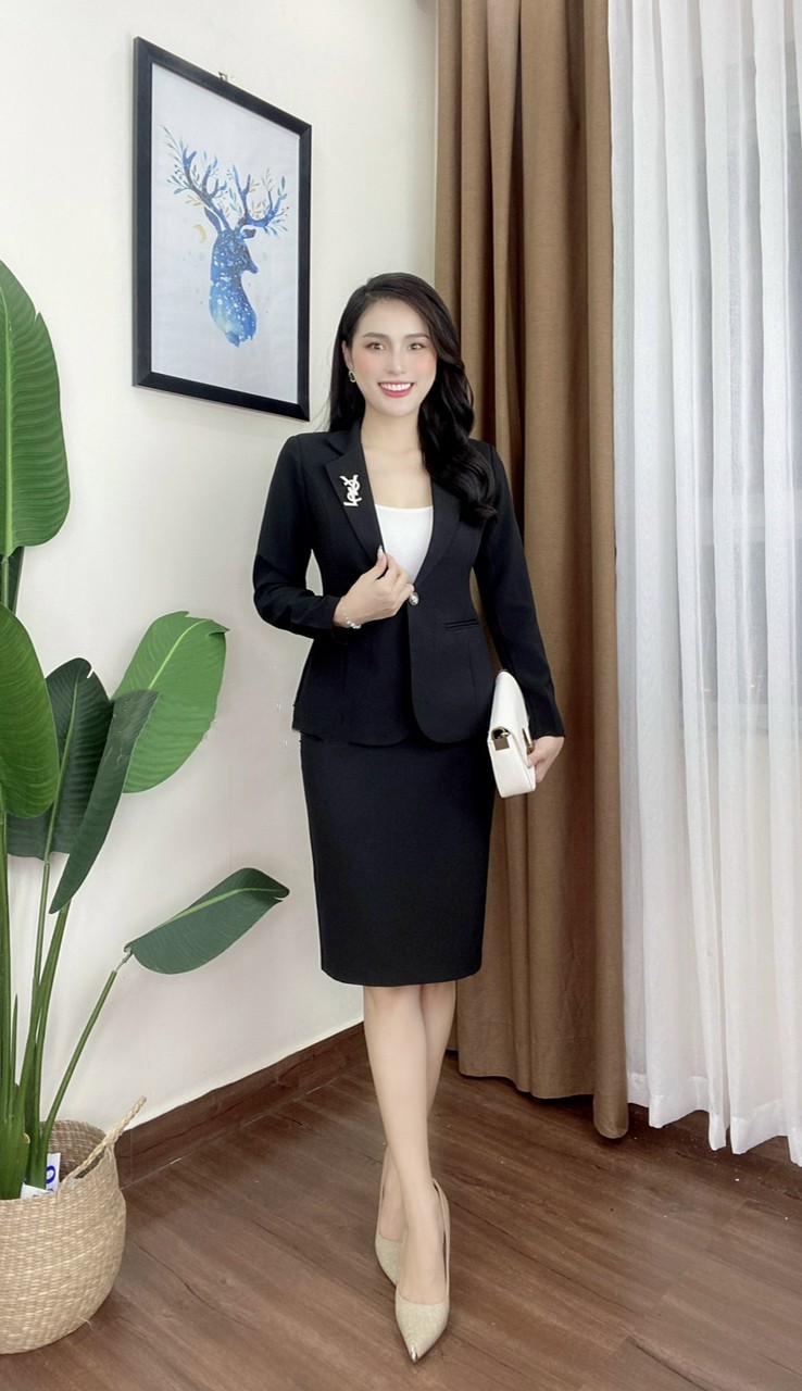 Set nguyên bộ áo Vest chân váy