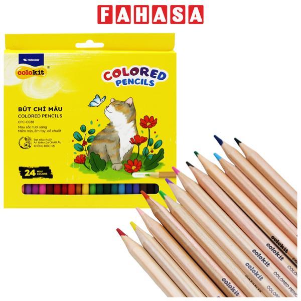 Hộp 24 Bút Chì Màu Colored Pencils - Colokit CPC-C038