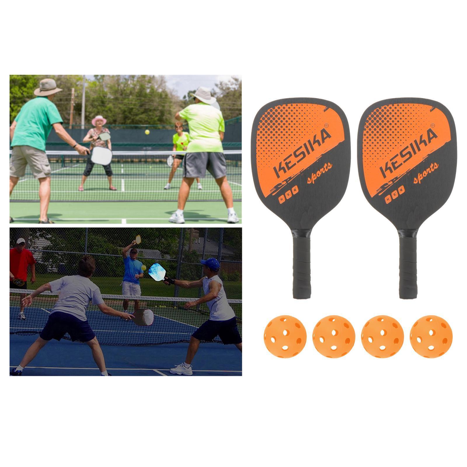 2-3pack Professional Pickleball Paddles Comfort Grip with Bag 4 Balls Racquet