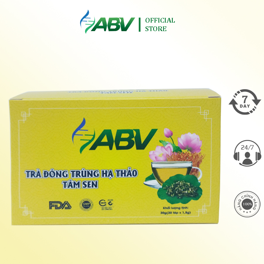 Trà đông trùng hạ thảo tâm sen ABV