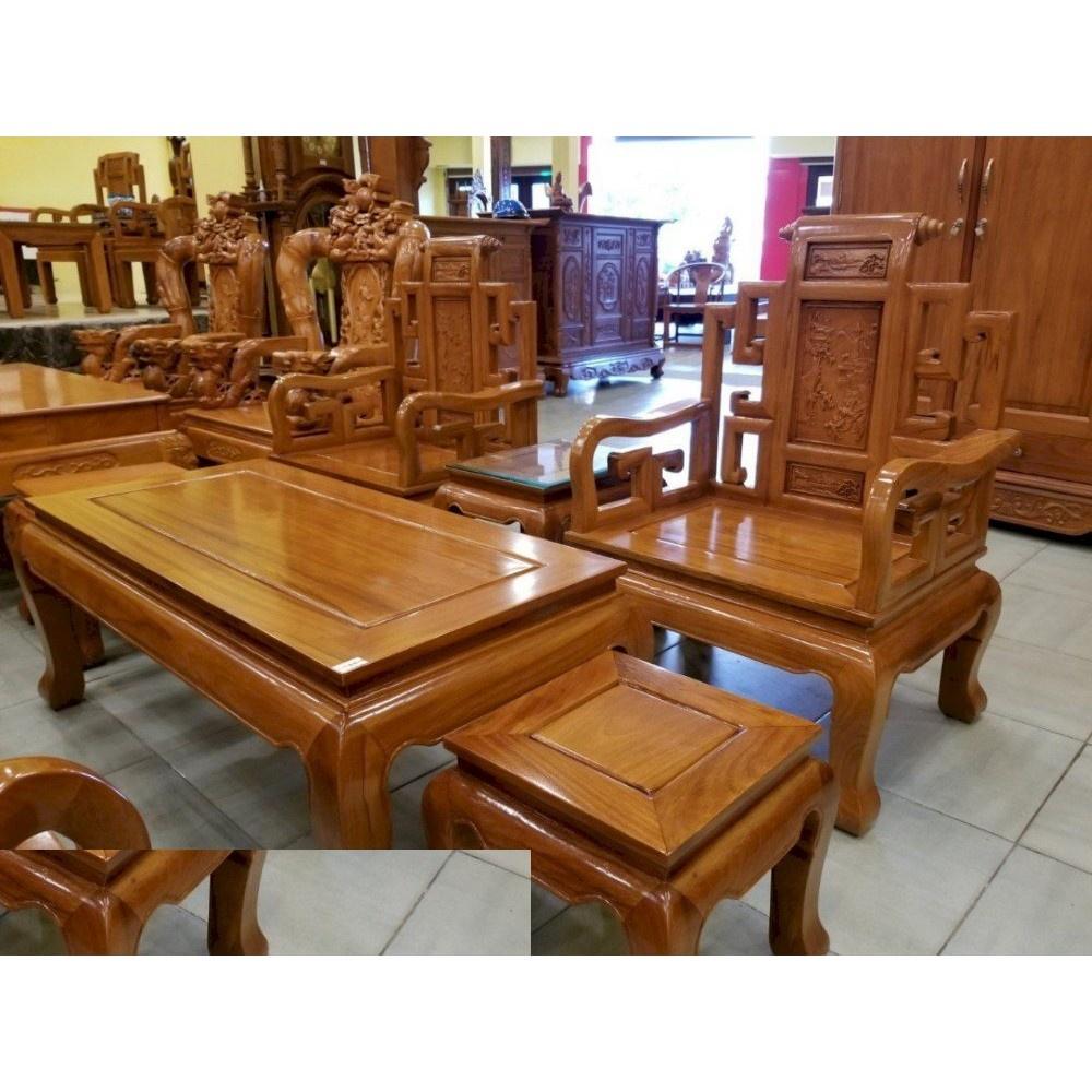 Bộ Bàn Ghế Sơn Thủy Gỗ Gõ Đỏ