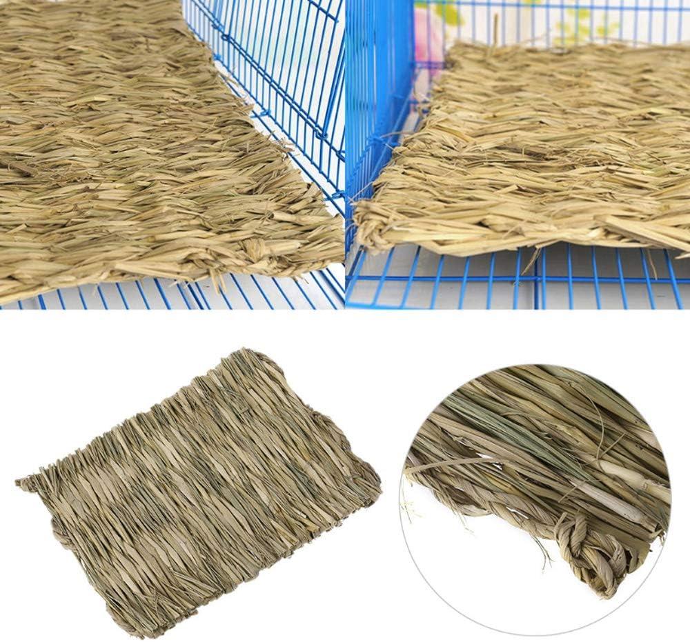 Nệm dệt cỏ, thỏ động vật nhỏ, đồ chơi nhai, vẹt, chuột đồng thỏ