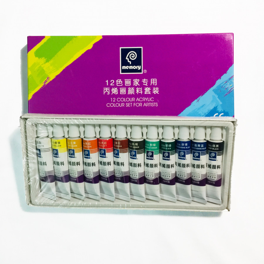 Màu Acrylic Memory Bộ 12 Màu