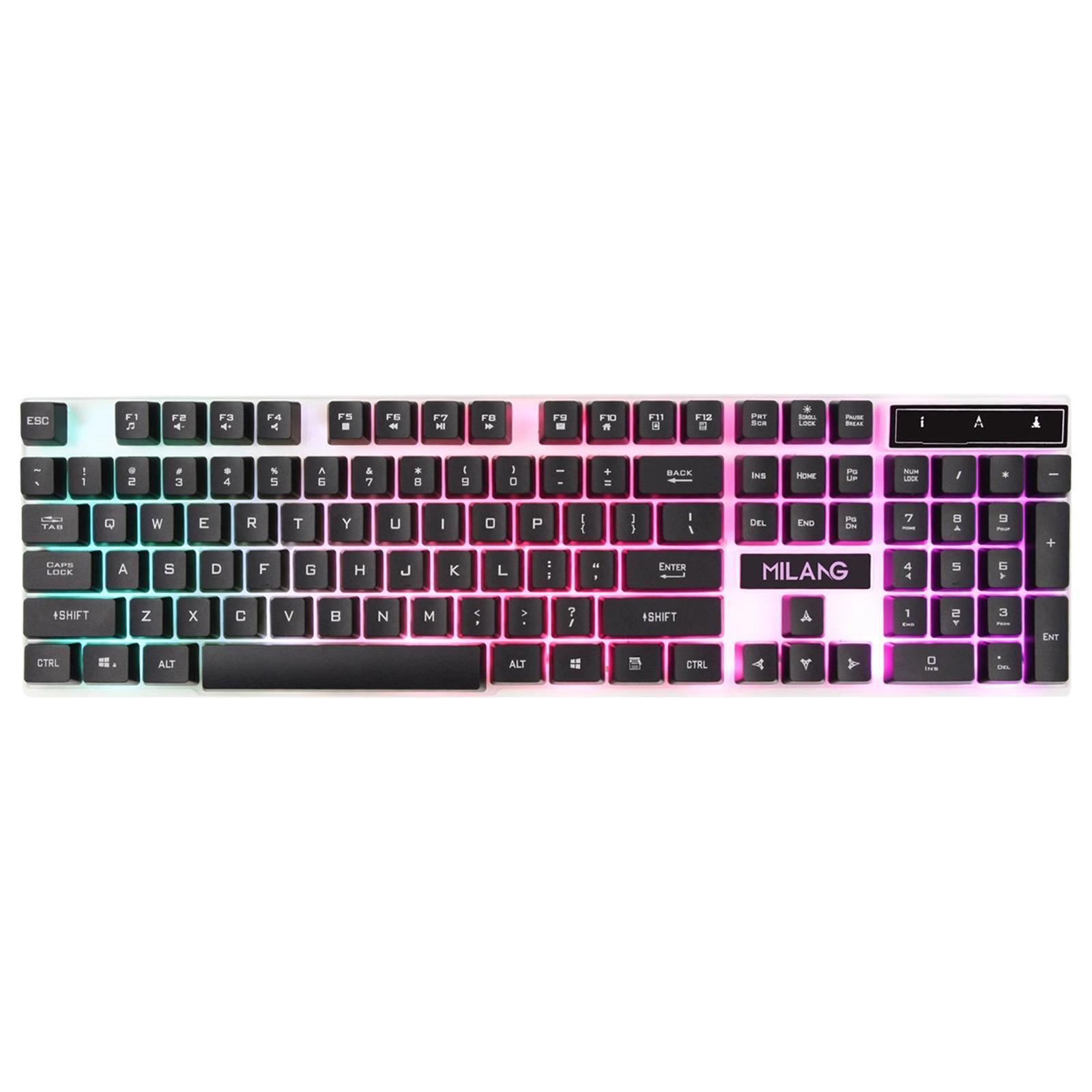 RGB Backlit Mechanical Gaming Keyboard 104 Keys USB