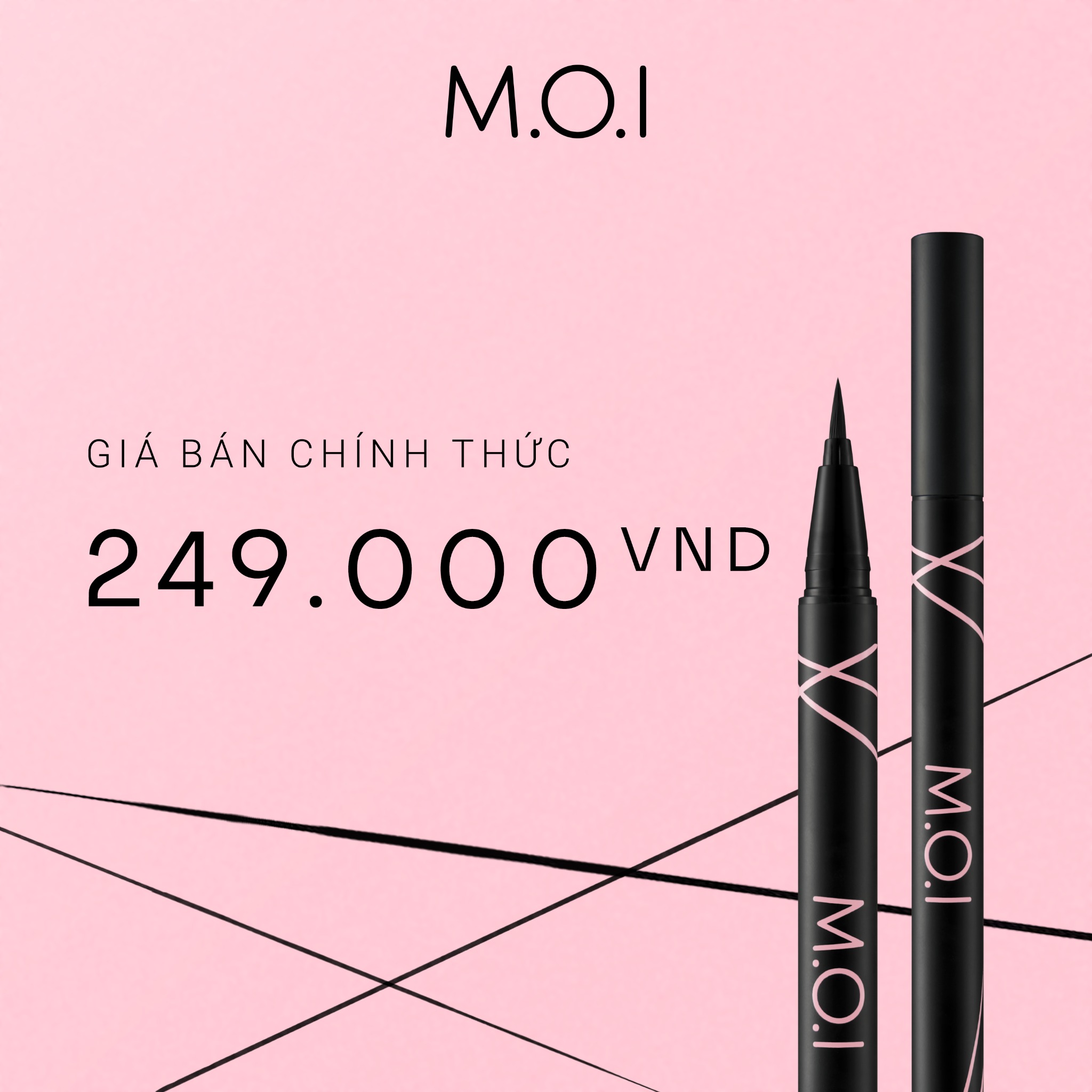 BÚT KẺ MẮT NƯỚC M.O.I PERFECT SHAPE EYELINER HỒ NGỌC HÀ (2023)