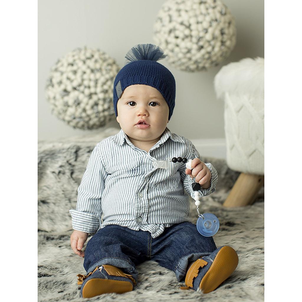 Cute Baby Hand Made Pacifier Clip Chain Food Grade Silicone