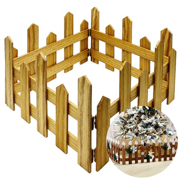 Hàng Rào Gỗ Trang Trí Giáng Sinh - 120 x 25 cm