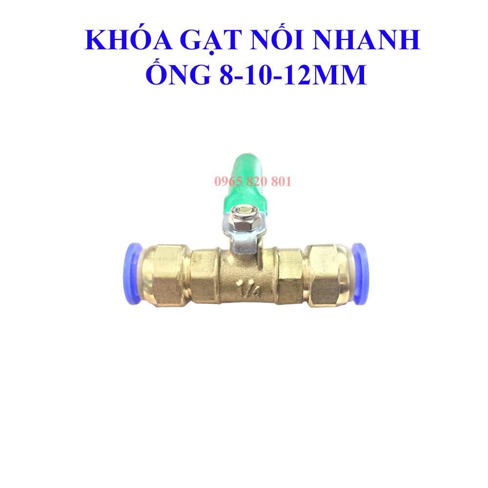 Khóa gạt ống phun sương 8,10,12mm, ống hơi