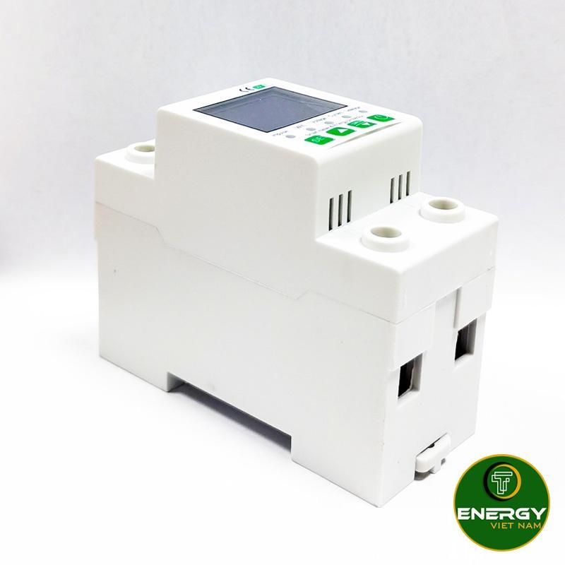 Công Tơ Điện Từ Wifi 1 Pha Đo Điện Năng Tiêu Thụ - Thiết Bị Điện Hiển Thị 5 Thông Số - Bảo Vệ Chồng Dòng Rò