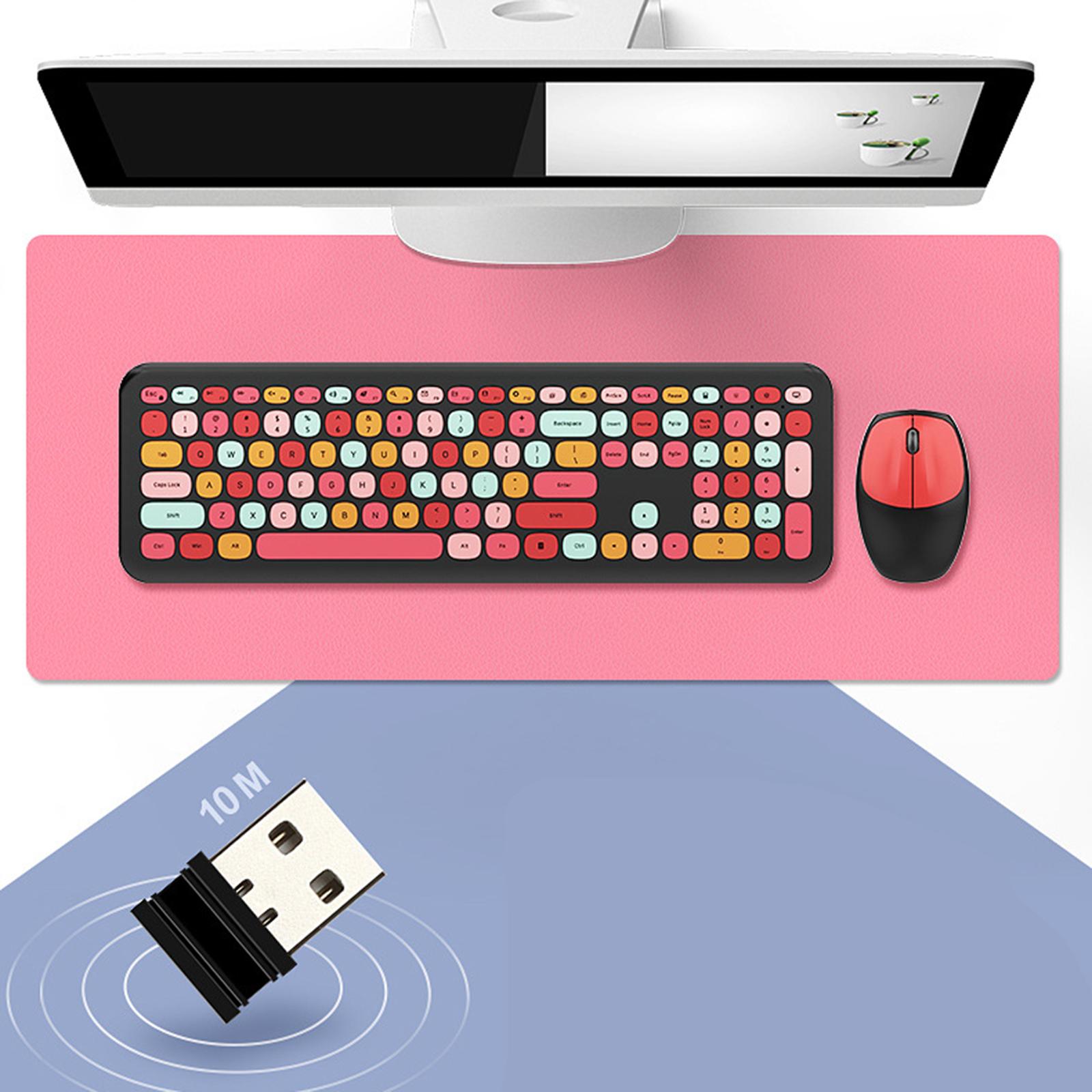 Mini Multi-Colour Wireless 2.4G Keyboard Mouse Set for Computer