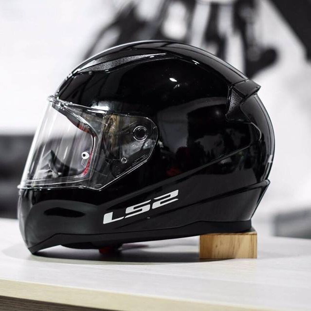 Mũ Bảo Hiểm FullFace LS2 FF353 SOLID GLOSS BLACK