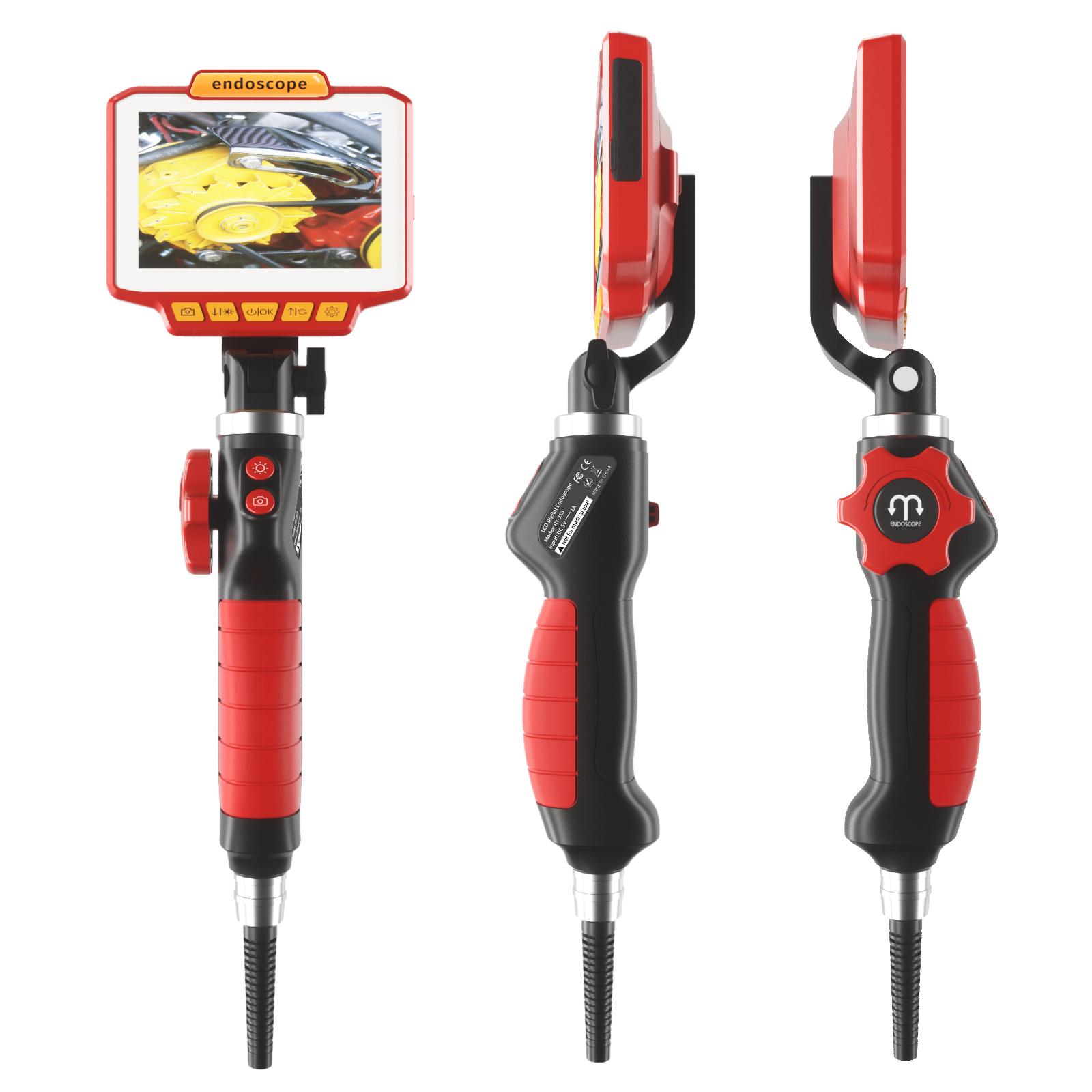 2MP 1080P 180 Độ Tay lái khớp nối hai chiều 3In1 USB/WIFI Nội soi công nghiệp Máy ảnh kính hiển vi kỹ thuật số CMOS Borescope