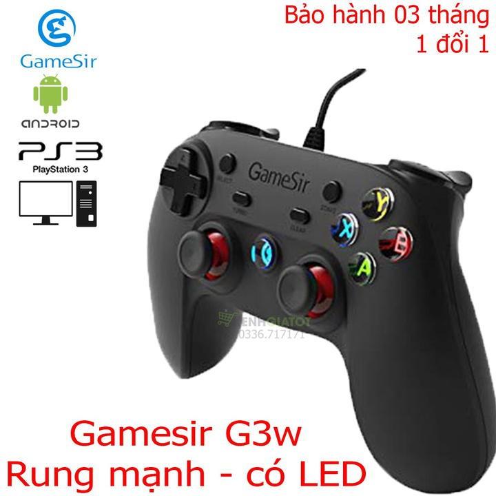 Tay cầm chơi game Gamesir G3w/ T4w - Rung mạnh - Có đèn LED
