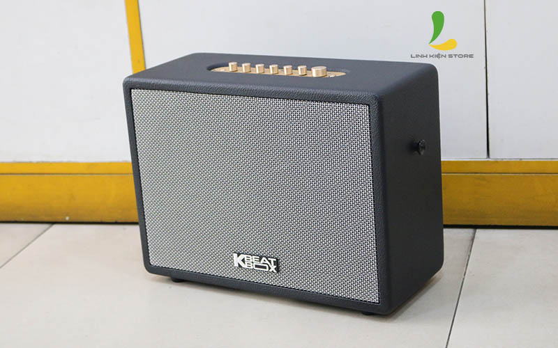 Loa kéo Acnos CS270 - Loa karaoke di động thùng gỗ kết nối bluetooth tặng kèm micro không dây - Hàng nhập khẩu