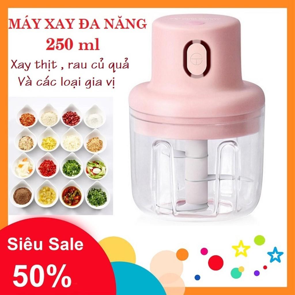 máy xay tỏi ớt sạc pin dùng cho gia đình