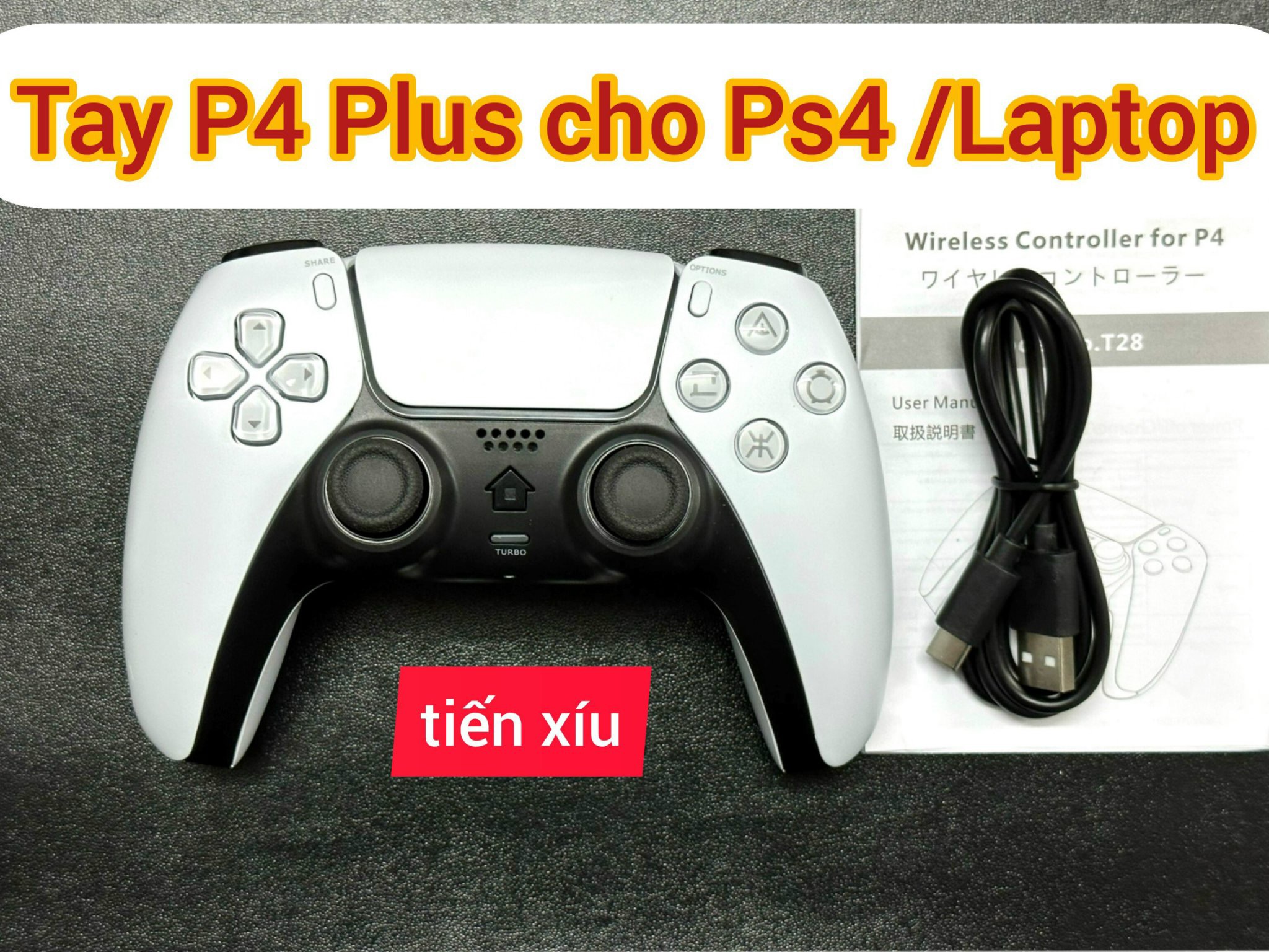 Tay cầm P4 Plus cho máy Ps4 / Laptop / Điện thoại Mobile tặng dây usb