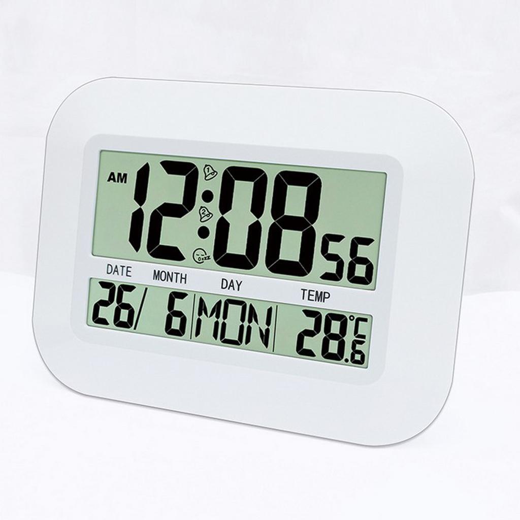 Multifunction Digital Clock Table Wall Clock Temp Meter Alarm Calender Clock