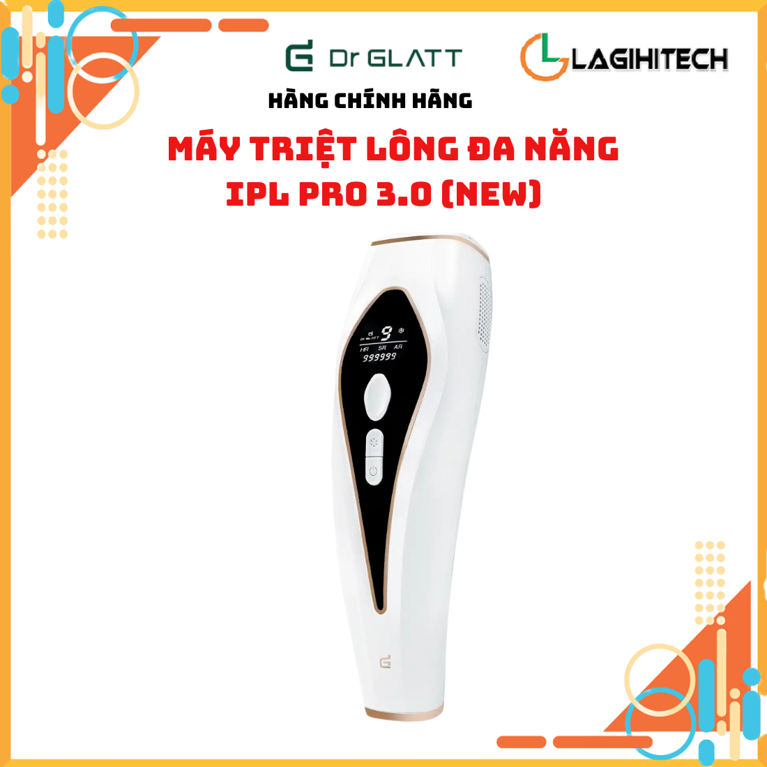 Máy Triệt Lông Mini Triệt Lông Cá Nhân DR GLATT IPL Pro 3.0