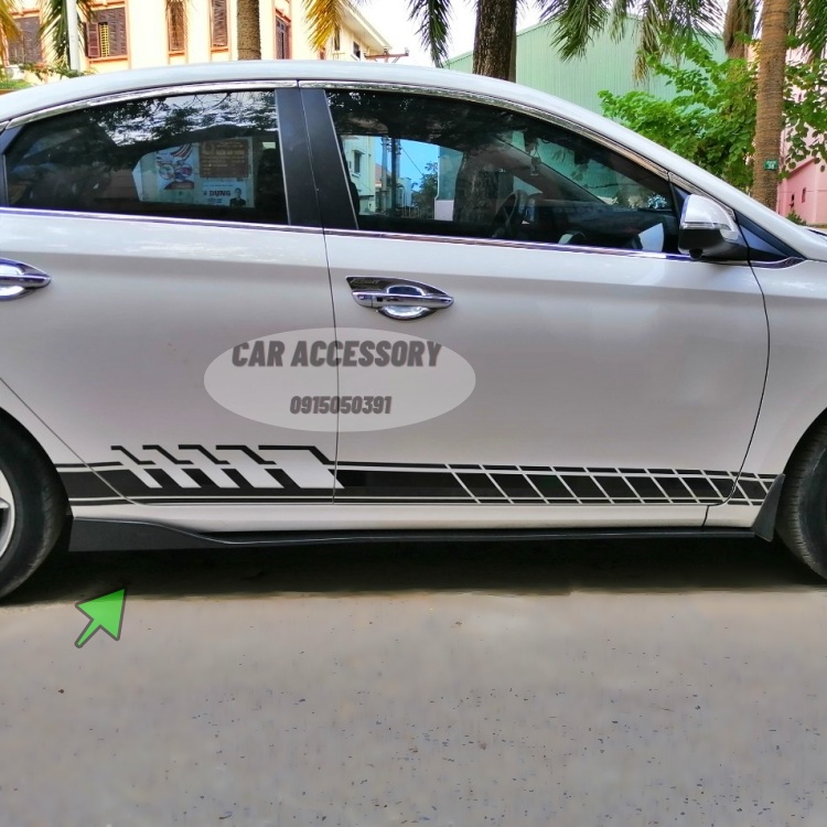 Lip hông Lip Sườn Hyundai mẫu độ cho xe Hyundai Accent